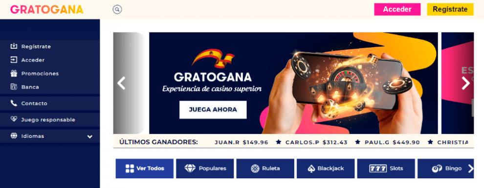 gratogana, ruleta en vivo