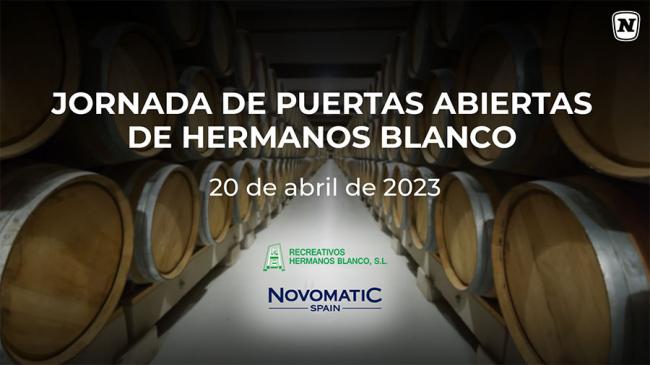 NOVOMATIC SPAIN ACOMPAÑARÁ A HERMANOS BLANCO EN SU JORNADA DE PUERTAS ABIERTAS
