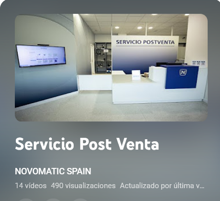 NOVOMATIC, SERVICIO POSTVENTA