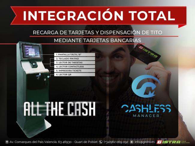 GISTRA tiene la solución a la problemática de los clientes sin efectivo
- ALL THE CASH Y CASHLESS MANAGER -