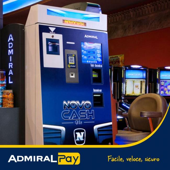 NOVOMATIC ITALIA, VLT, ADMIRAL PAY, EFECTIVO