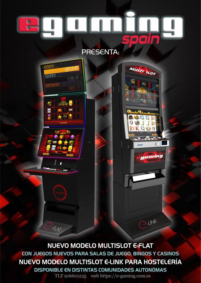 E-Gaming Spain homologa en la Comunidad Valenciana la  E-LINK para HOSTELERÍA modelo E-MULTISLOT 1x500