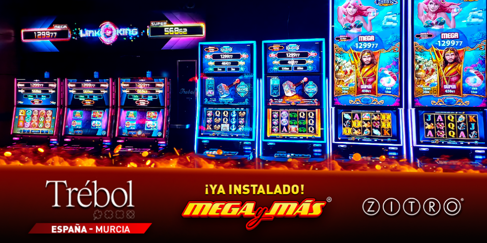 MEGA Y MÁS, JUNTO CON LOS NUEVOS JUEGOS DE ZITRO, LLEGAN A LOS SALONES DEL GRUPO TRÉBOL