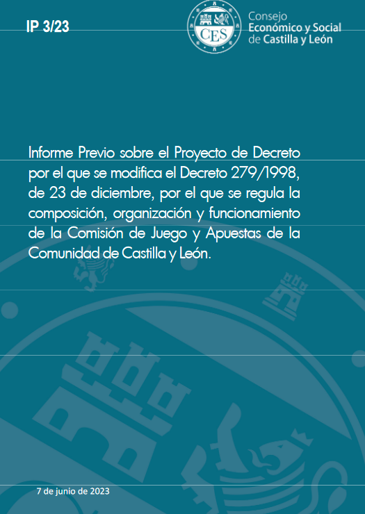PUBLICADO el Informe Previo sobre el Proyecto de Decreto regulador de la Comisión de Juego y Apuestas de la Comunidad de Castilla y León