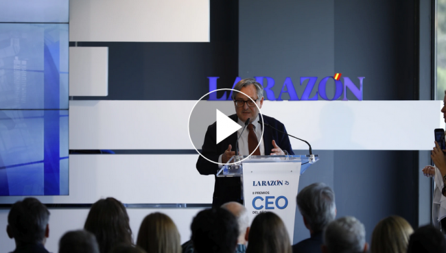 VÍDEO de los premios de La Razón que han premiado a JORGE JUSTICIA como CEO del Grupo VERAMATIC
