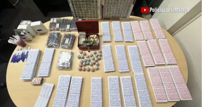  Desmantelado en Málaga un bingo clandestino con una máquina automatizada de fabricación casera