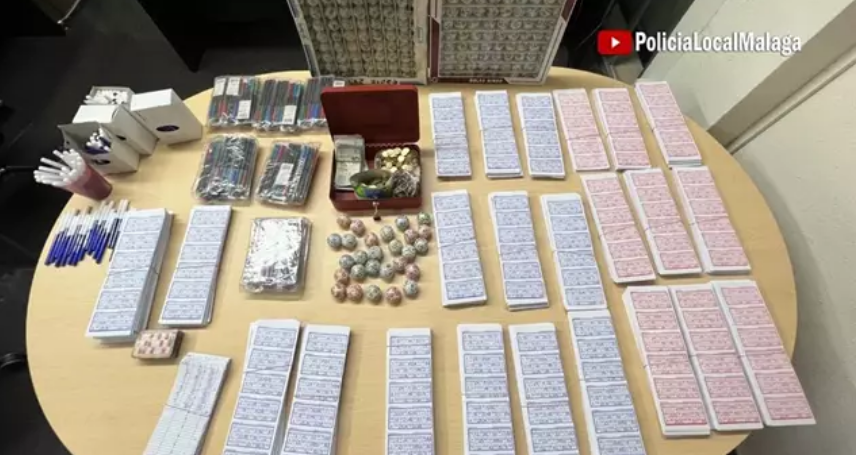 Desmantelado en Málaga un bingo clandestino con una máquina automatizada de fabricación casera