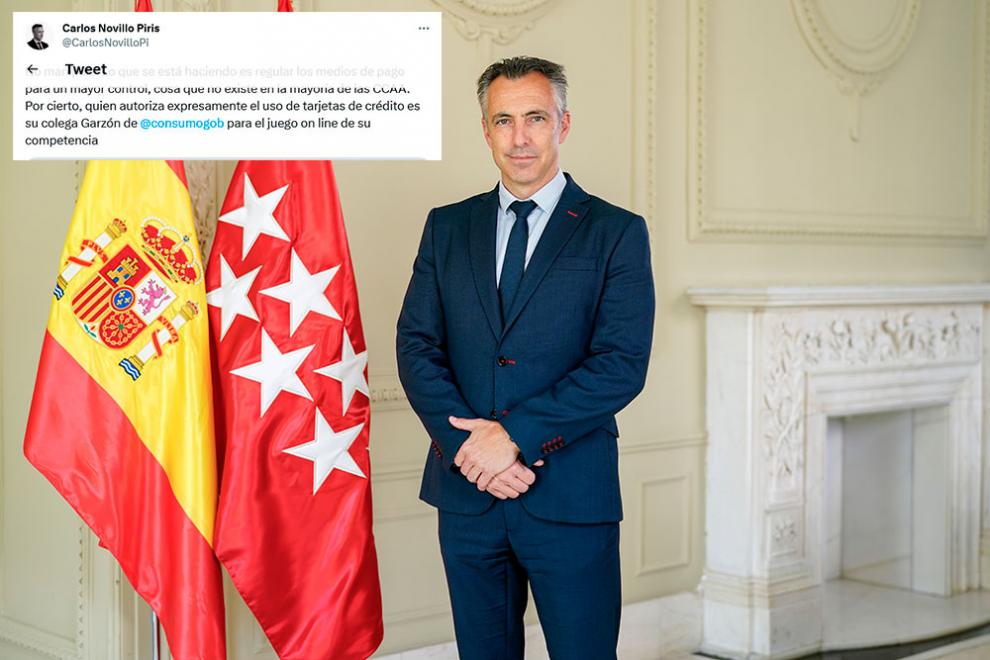 Así defendía CARLOS NOVILLO, el nuevo Consejero con competencias en juego de la Comunidad de Madrid, el establecimiento de métodos de pago alternativos al efectivo en locales de juego