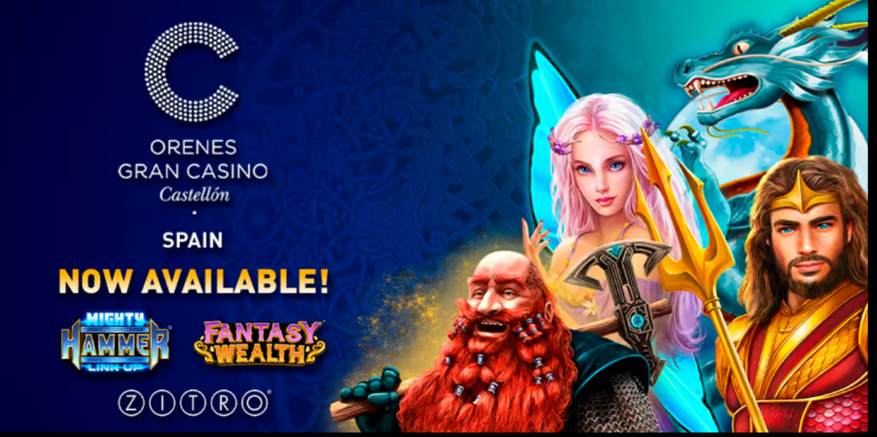 ORENES GRAN CASINO CASTELLÓN EXPANDS ITS CATALOG WITH ZITRO’S NEW OFFERINGS