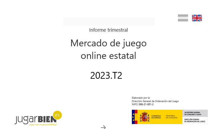 Crecimiento sostenido del juego online en España en el Segundo Trimestre de 2023 (Apuestas: 118,90% en comparación con el mismo trimestre del 2022)