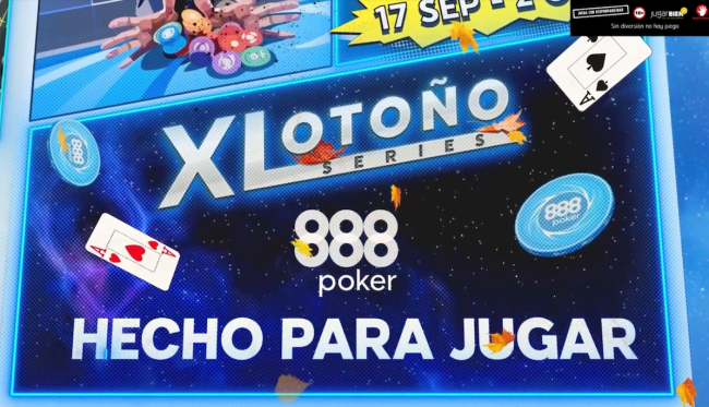 Las XL Series Otoño 2023 de 888poker ofrecen 64 torneos
