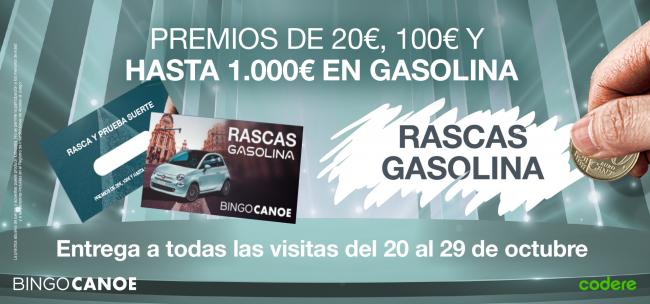Canoe repartirá RASCAS para ganar tarjetas de gasolina