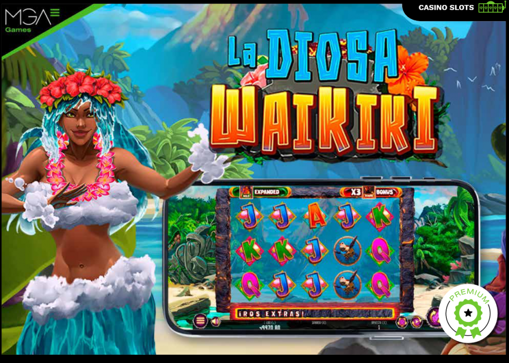 La Diosa Waikiki, el volcán tropical que llega de la mano de MGA Games VÍDEO Y DESCRIPCIÓN DEL JUEGO