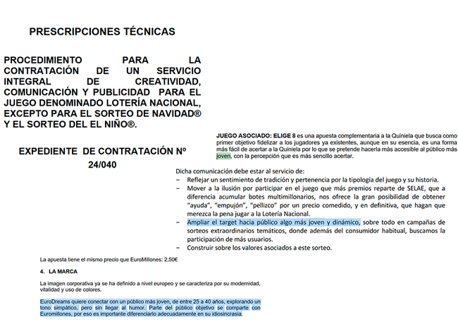 Loterías y Apuestas del Estado gastará 50 Millones de Euros para impulsar su estrategia de llegar a un público 