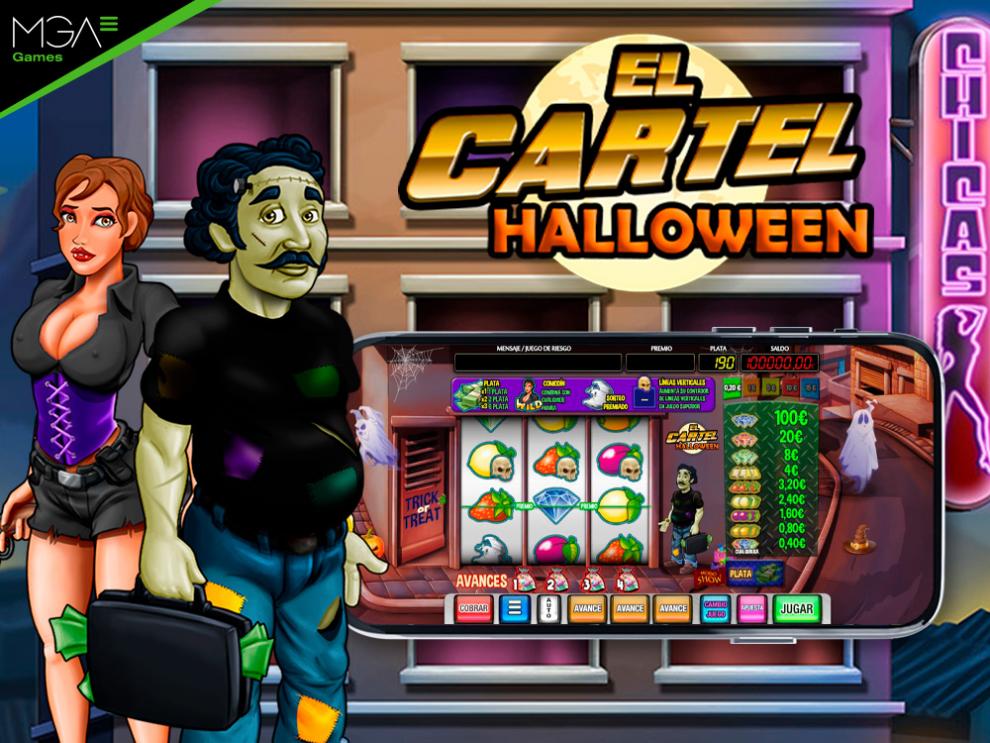 MGA Games presenta El Cartel Halloween, la nueva slot entre fajos de billetes, revólveres y jeeps