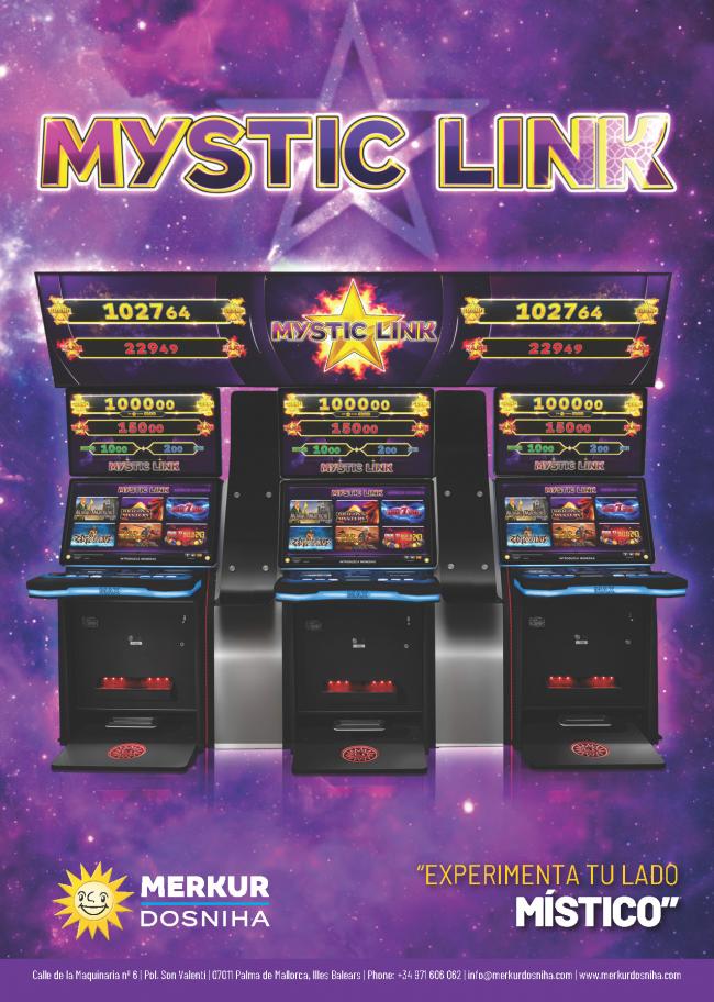 MERKUR DOSNIHA desvela su nueva imagen publicitaria en INFOPLAY Lo mejor para Salones: MYSTIC LINK