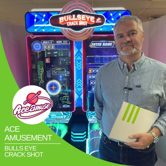 Novedades en el Mundo Arcade: La Bulls Eye Crack Shot de MGA Industrial se destaca por su Ticketera OTRO GRAN VÍDEO