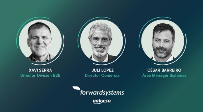 Nueva dirección comercial para Forward Systems: Xavi Serra y Juli López lideran la gestión comercial de FORWARD SYSTEMS junto con César Barreiro