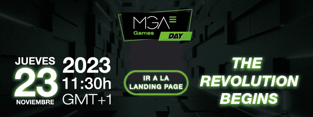 ATENTOS: MAÑANA 23 de noviembre a las 11.00 llega el MGA Games Day 2023