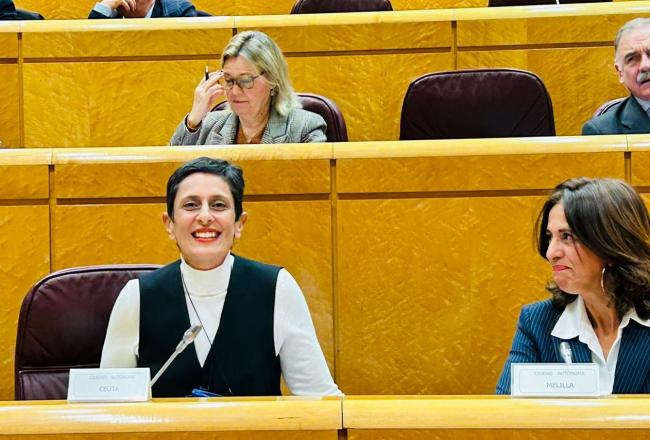 Chandiramani reclama en el Senado al Gobierno de la nación que cumpla su compromiso con Ceuta