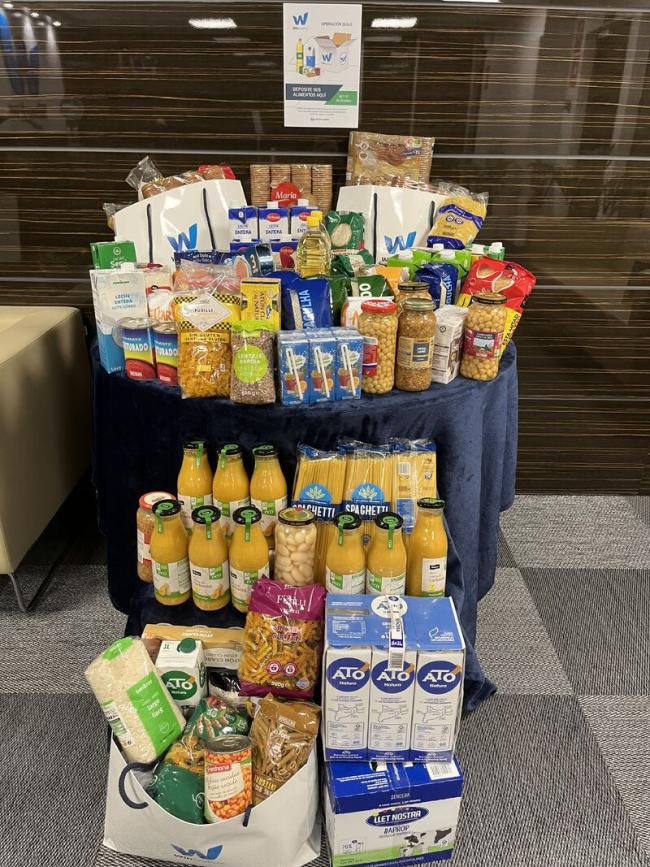 Win Systems dona más de 100 kg de alimentos a la Fundación Banc dels Aliments de Barcelona