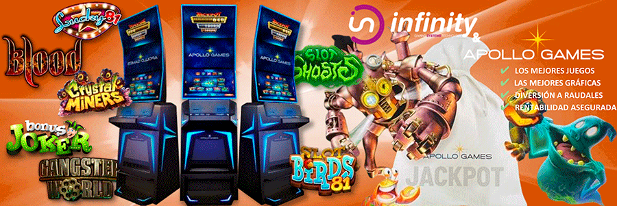 Ya tenemos las SLOTS APOLLO GAMES de INFINITYGAMING homologadas para los SALONES de MADRID 