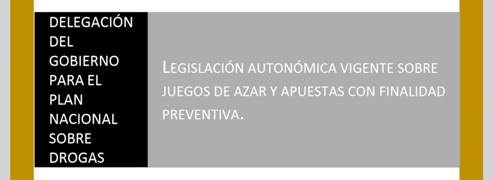 ¡¡ATENCIÓN!! Rescatado un informe estatal que sugiere reformas en las leyes autonómicas del juego para "implementar una planificación administrativa obligatoria" mientras pide "coherencia y coordinación con la normativa nacional"