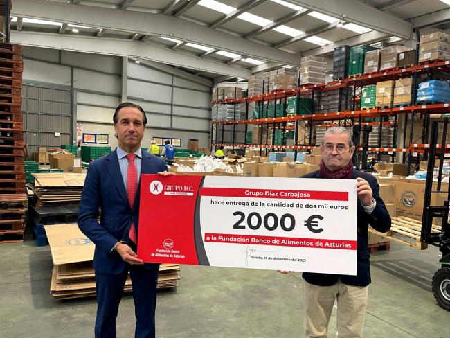 Grupo Díaz Carbajosa impulsa la solidaridad con el Banco de Alimentos de Asturias