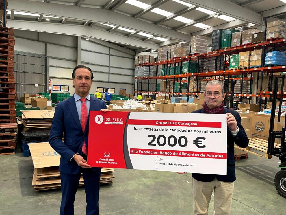 Grupo Díaz Carbajosa impulsa la solidaridad con el Banco de Alimentos de Asturias