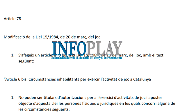 Todo el contenido de la Ley de Acompañamiento de los presupuestos de ERC