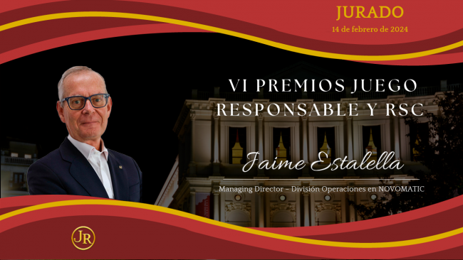 NOVOMATIC SPAIN, JAIME ESTALELLA, PREMIOS, JUEGO RESPONSABLE, RSC, TEATRO REAL, JACQUELINE MECINAS