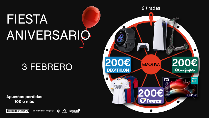 Emotiva 45 en Albacete invita a la Gran Fiesta Súper Ruleta en su Aniversario