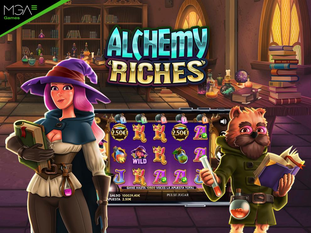 Magic and innovation come together in Alchemy Riches, the new slot game from MGA Games
