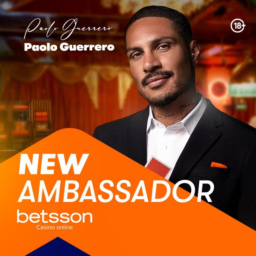 Betsson Announces Global Partnership with Peruvian Football Legend Paolo Guerrero