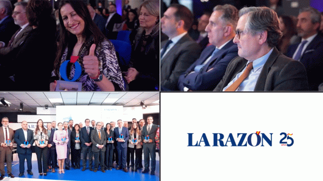 MERKUR DOSNIHA, YOLANDA BARQUEROS, PREMIOS LA RAZÓN, EXCELENCIA EMPRESARIAL, FRANCISCO MARHUENDA, ANTONIO GARAMENDI