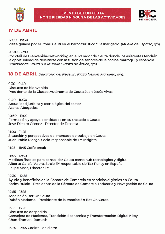Así será el próximo Bet on Ceuta: Un Evento Impulsor de Innovación y Desarrollo