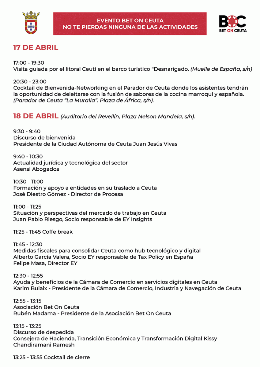 Así será el próximo Bet on Ceuta: Un Evento Impulsor de Innovación y Desarrollo