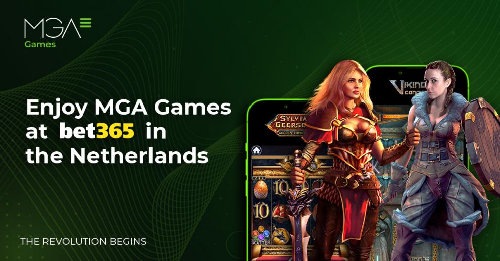 Bet365 apuesta por los contenidos de MGA Games para Holanda