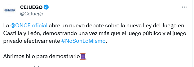 CEJUEGO lanza la campaña #NoSonLoMismo para destacar las diferencias entre los juegos de la ONCE y el Juego Privado