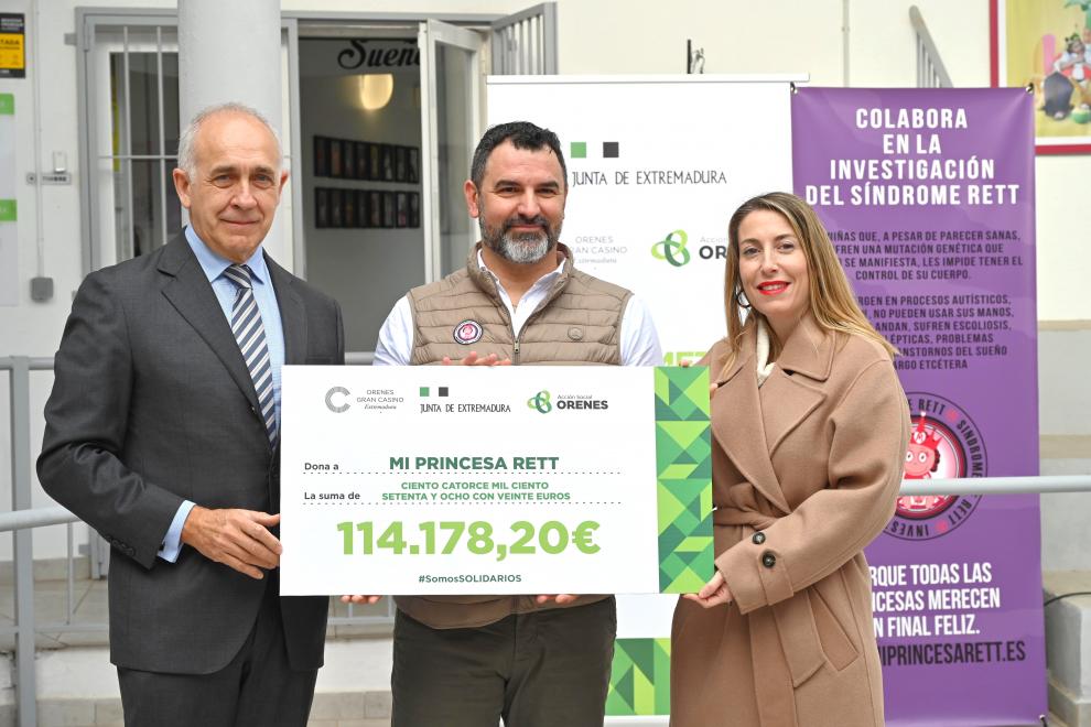 El Grupo ORENES y la presidenta de Extremadura, María Guardiola, unidos por una buena causa NOTA DE PRENSA OFICIAL, VÍDEO Y FOTOS