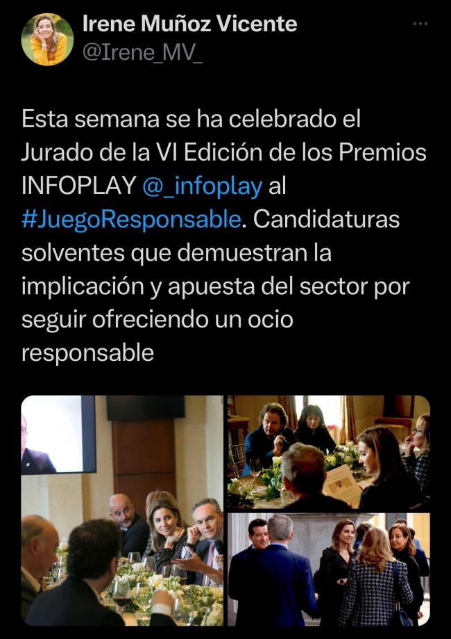 PREMIOS JUEGO RESPONSABLE, TEATRO REAL, JUEGO RESPONSABLE, IRENE MUÑOZ, CASTILLA Y LEÓN