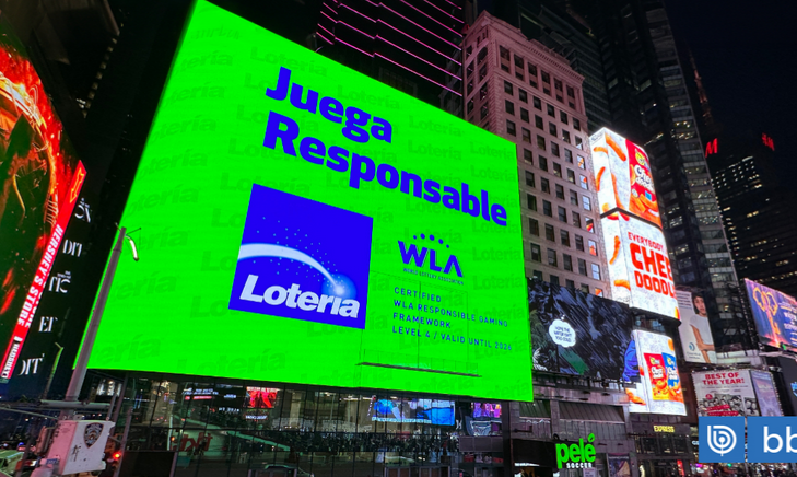 La chilena Lotería de Concepción lleva su compromiso con el juego responsable a Times Square