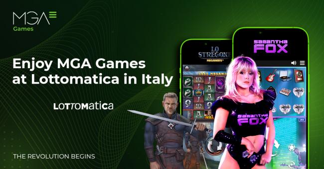 MGA Games joins forces with Lottomatica consolidating its presence in Italy