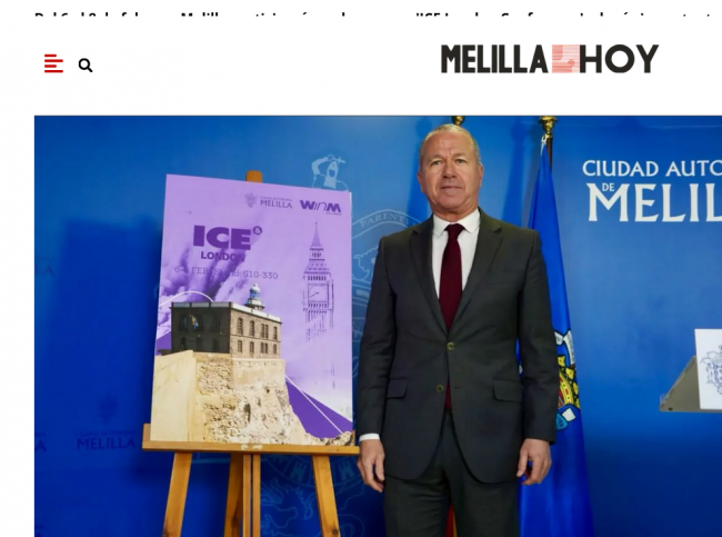 Melilla en ICE London: La prensa local celebra la participación destacada en el evento londinense