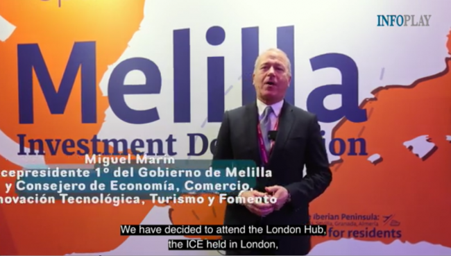 VÍDEO EXCLUSIVO desde ICE LONDON 2024 ¿Quién da mas? Las virtudes de MELILLA, por el Vicepresidente del Gobierno, Miguel Marín