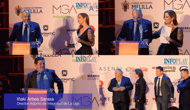 JUEGO RESPONSABLE, LALIGA, LA LIGA, PREMIO, TEATRO REAL, RAMÓN CUBIÁN, JACQUELINE MECINAS