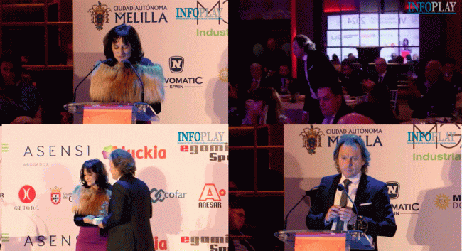 El VÍDEO Elena Pérez, Jefa de servicio de Juego de Aragón entrega el Premio a Iñaki Arbea, responsable del área de integridad en LALIGA