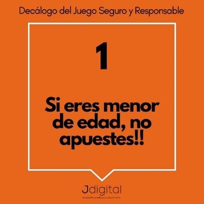 Jdigital lanza el DECÁLOGO de JUEGO RESPONSABLE