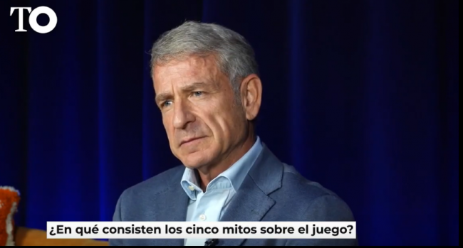 Alejandro Landaluce diciendo las verdades en una entrevista para The Objective
