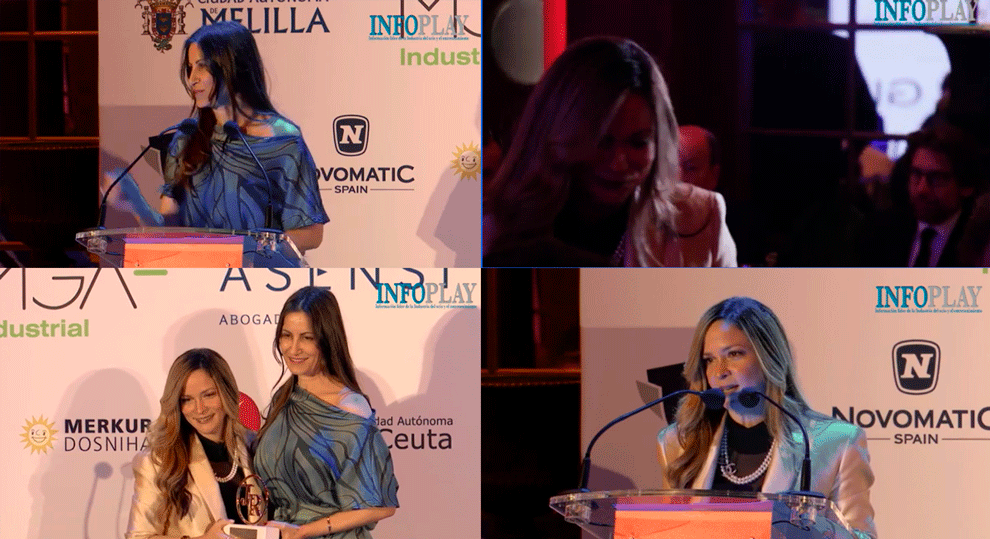 EL VÍDEO: Yolanda Barqueros pasa el testigo a Karen Sierra-Hughes como Directiva Más Destacada en Juego Responsable en la VI Gala de Premios al Juego Responsable y RSC